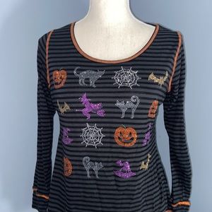 Halloween sequin top